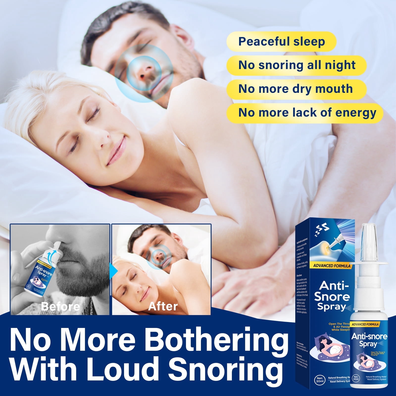 Anti Snoring Devices, Anti Snoring Spray Provide the Effective Snoring Solution