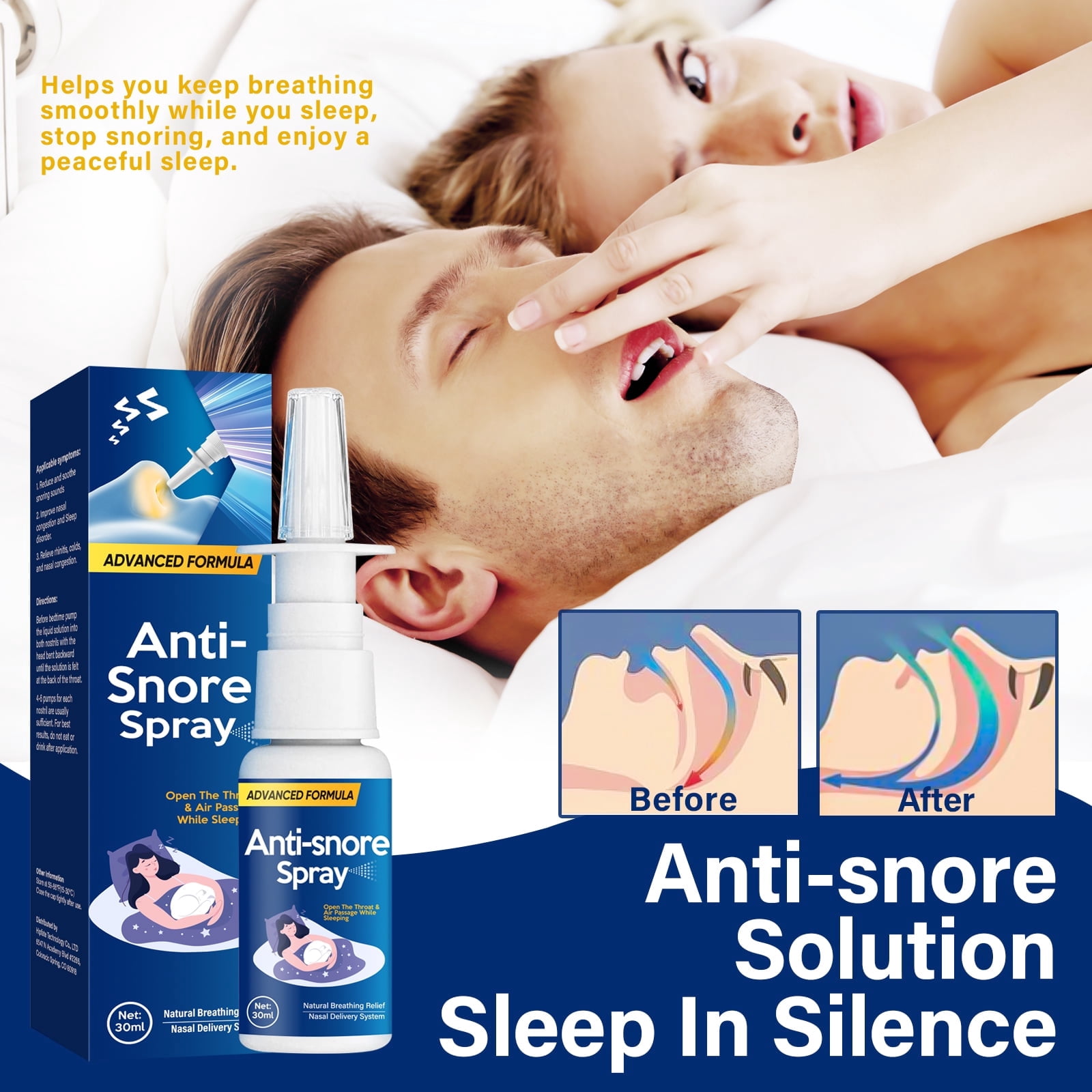 Anti Snoring Devices, Anti Snoring Spray Provide the Effective Snoring Solution