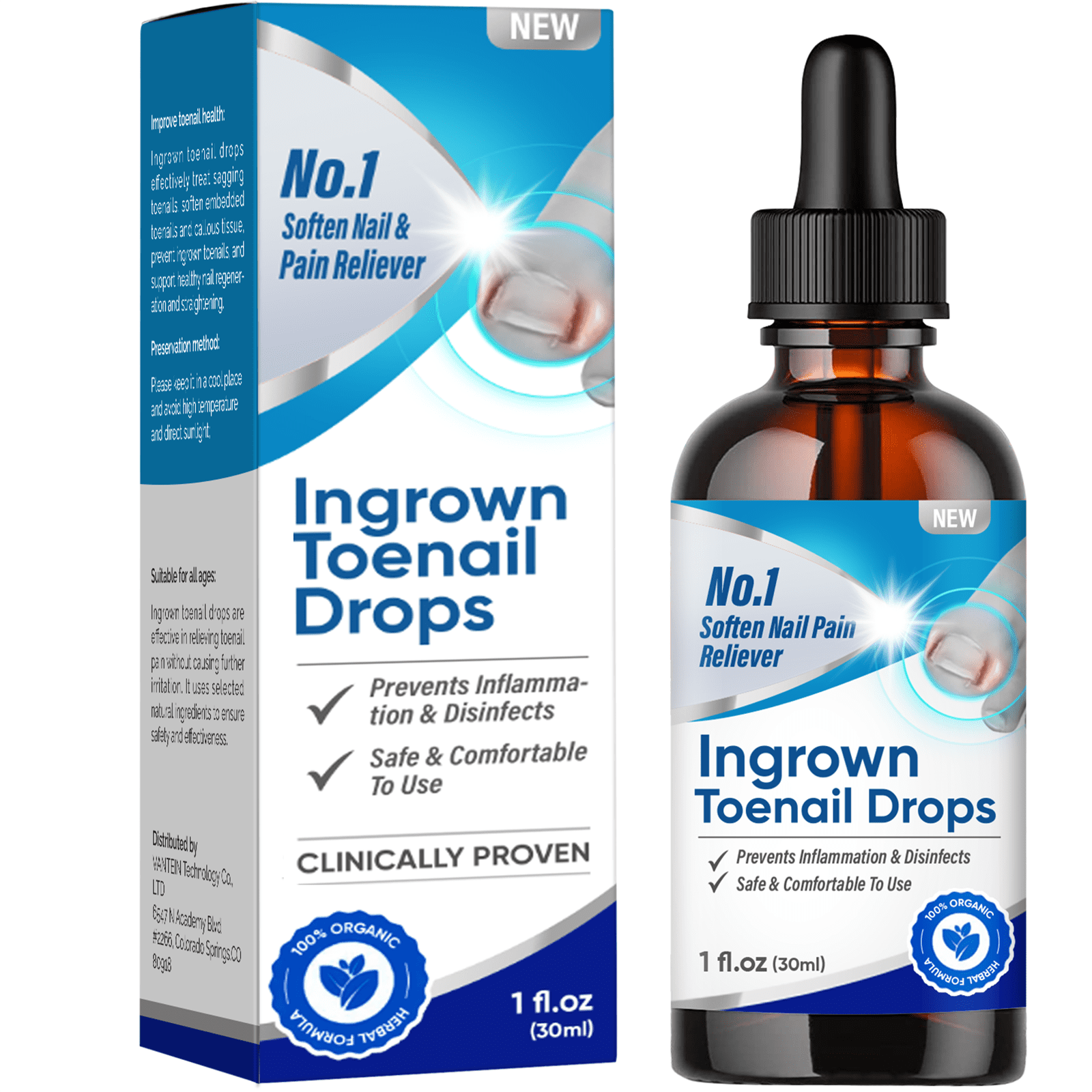 Ingrown Toenail Treatment, Ingrown Toenail Corrector, 30ml