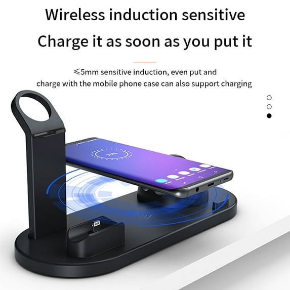 3 in 1 Charging Station Apple Android,Iphone&Apple&Android Charging Stand,Charging Station for Multiple Devices Apple&Android,Watch Chargers and Earphone Charging Bases