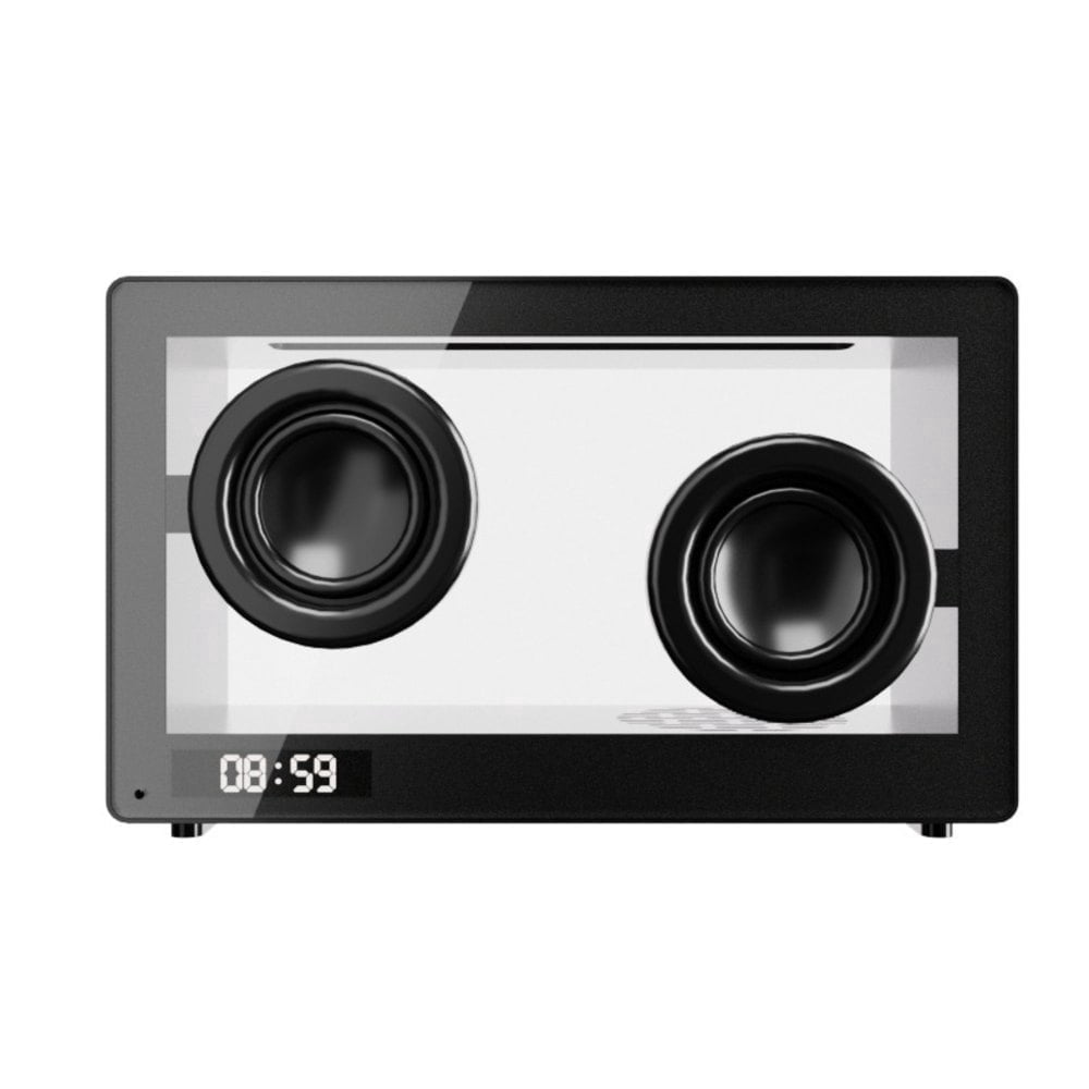 Bluetooth Speaker, Transparent Speakers Bluetooth Wireless,Portable Speaker, Simple Desktop Mini Speaker with LED Ambiance Light