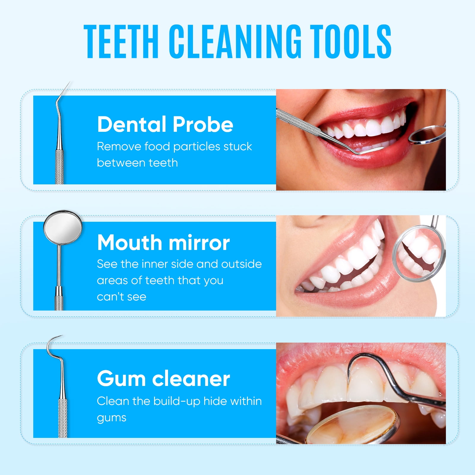 Plaque Remover for Teeth,  Teeth Cleaning Kit with 5 Modes