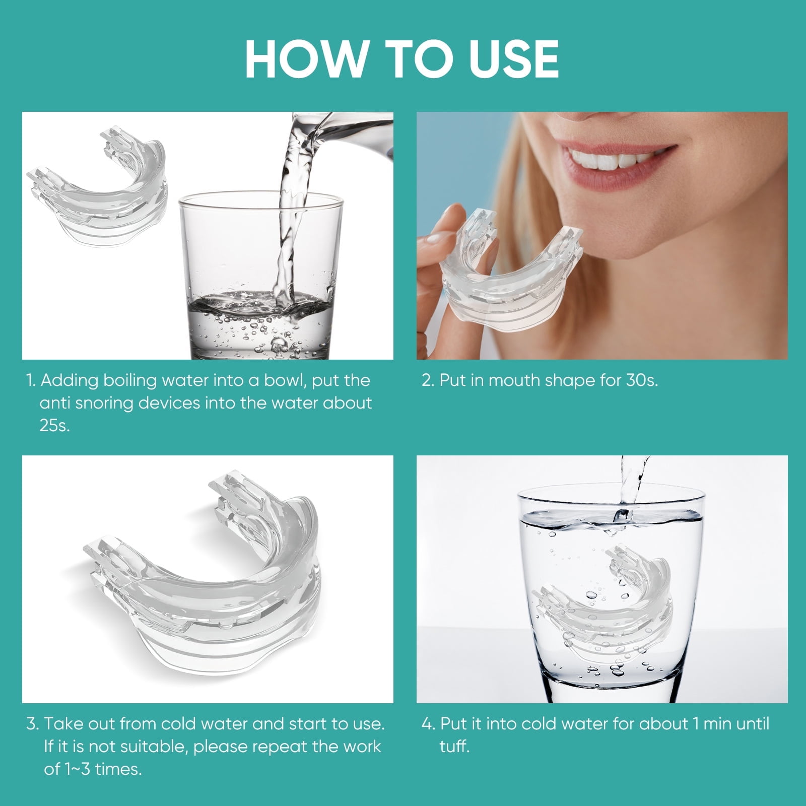 Anti Snoring Devices, Reusable & Effective Anti Snoring Mouth Guard for Men and Women