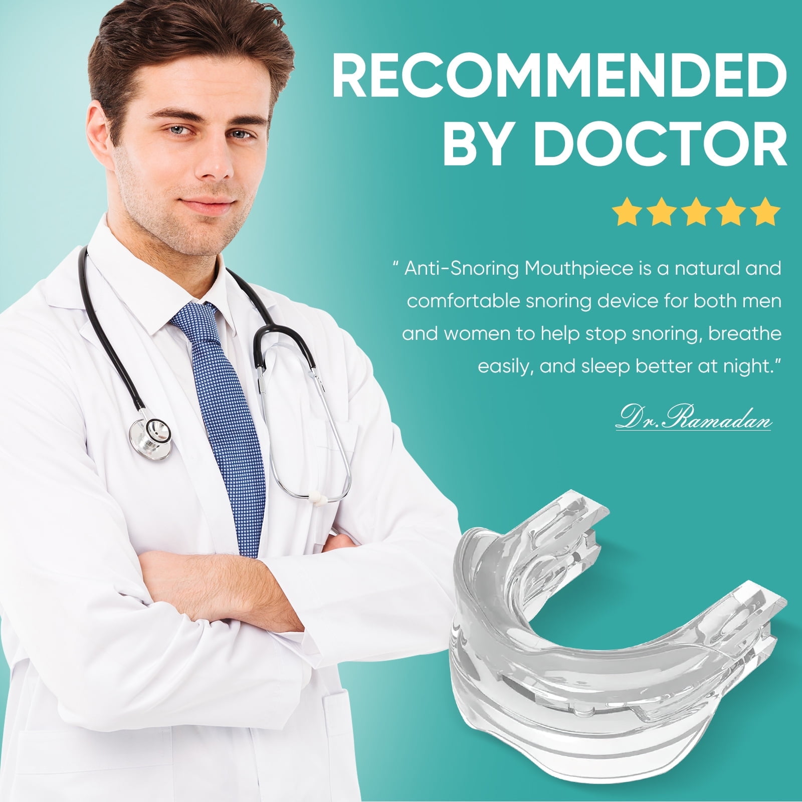 Anti Snoring Devices, Reusable & Effective Anti Snoring Mouth Guard for Men and Women