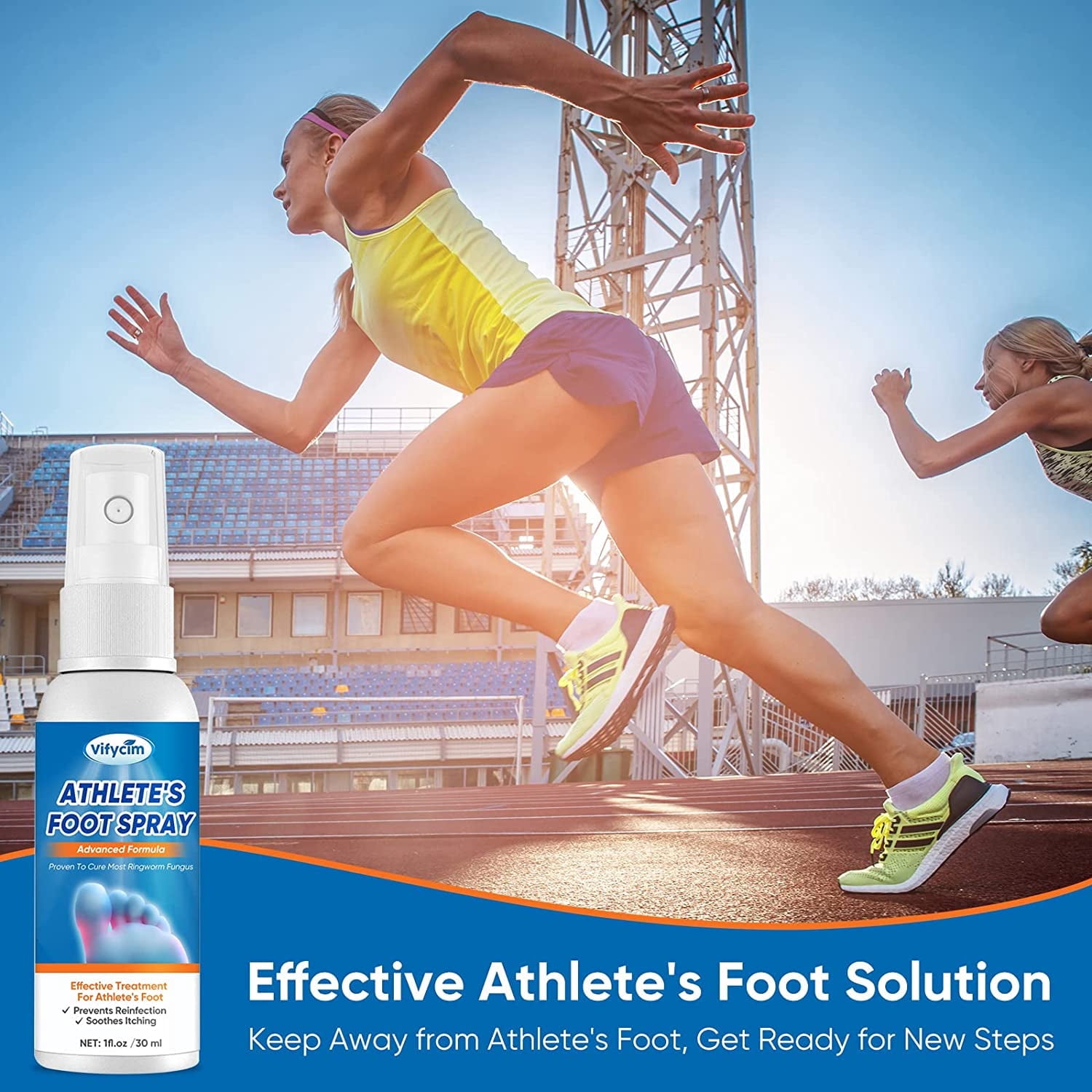 Athletes Foot Treatment Extra Strength - Effective Fungi Treatment Athletes Foot Spray - Itching and Odor Removal