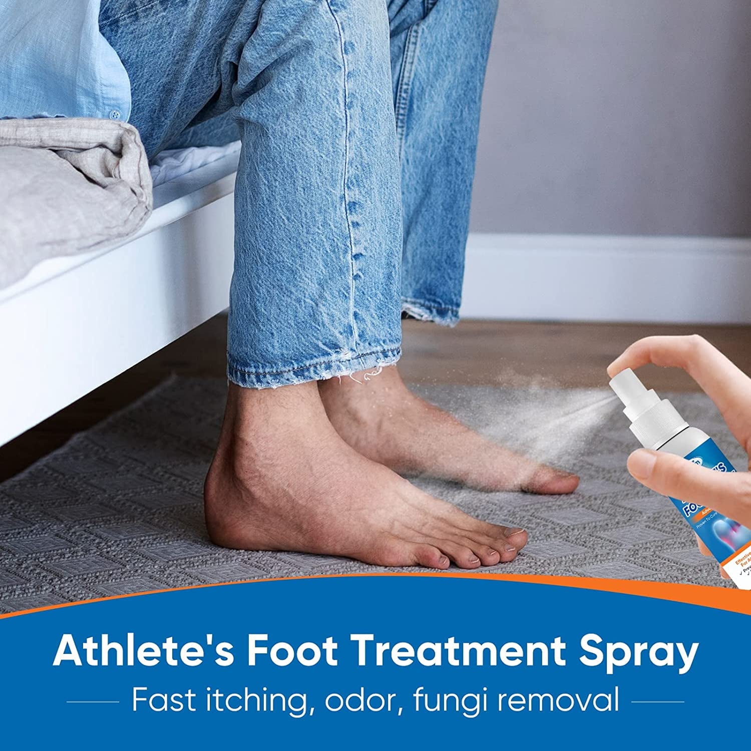 Athletes Foot Treatment Extra Strength - Effective Fungi Treatment Athletes Foot Spray - Itching and Odor Removal